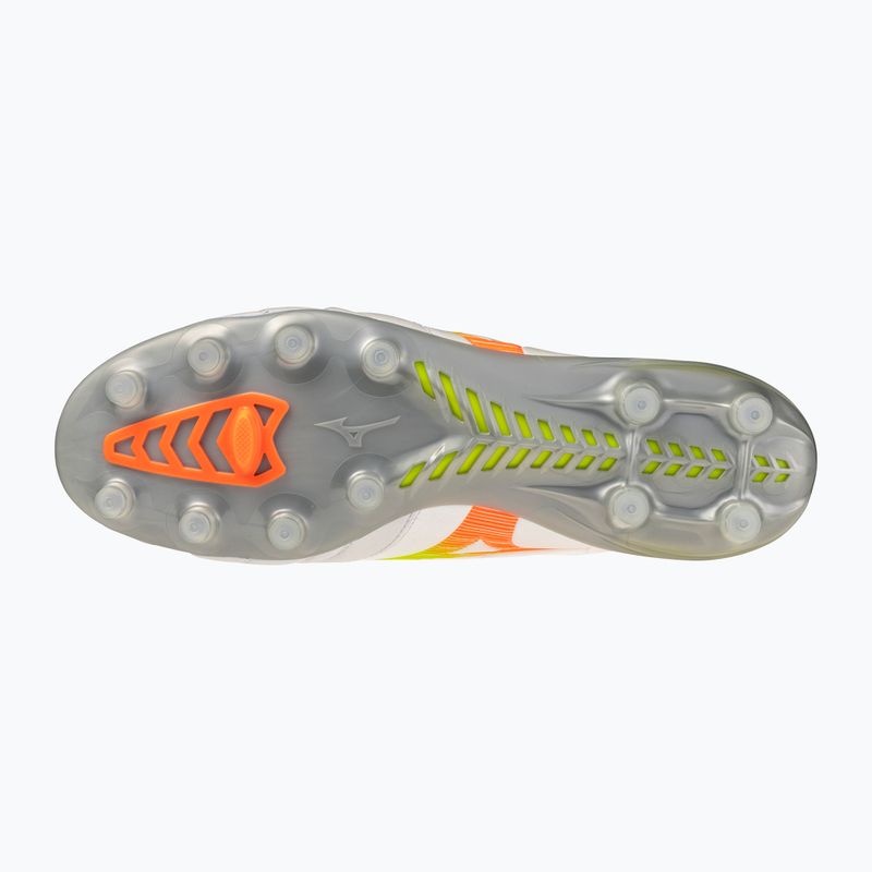 Futballcipő Mizuno Monarcida Neo III Elite FG white/evening primrose/lava orange 2