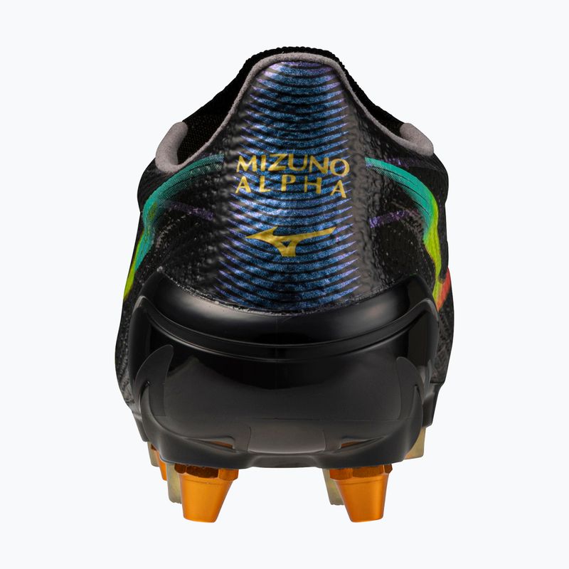 Futballcipő Mizuno Alfa III Elite Mix black/lava orange/evening primrose 3