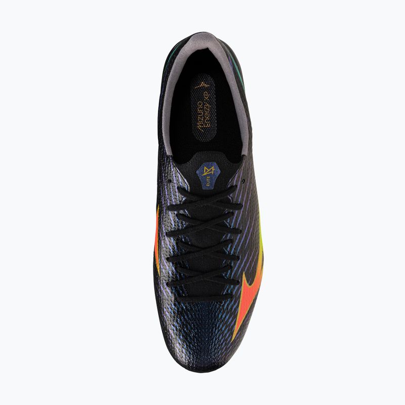 Futballcipő Mizuno Alfa III Elite Mix black/lava orange/evening primrose 5