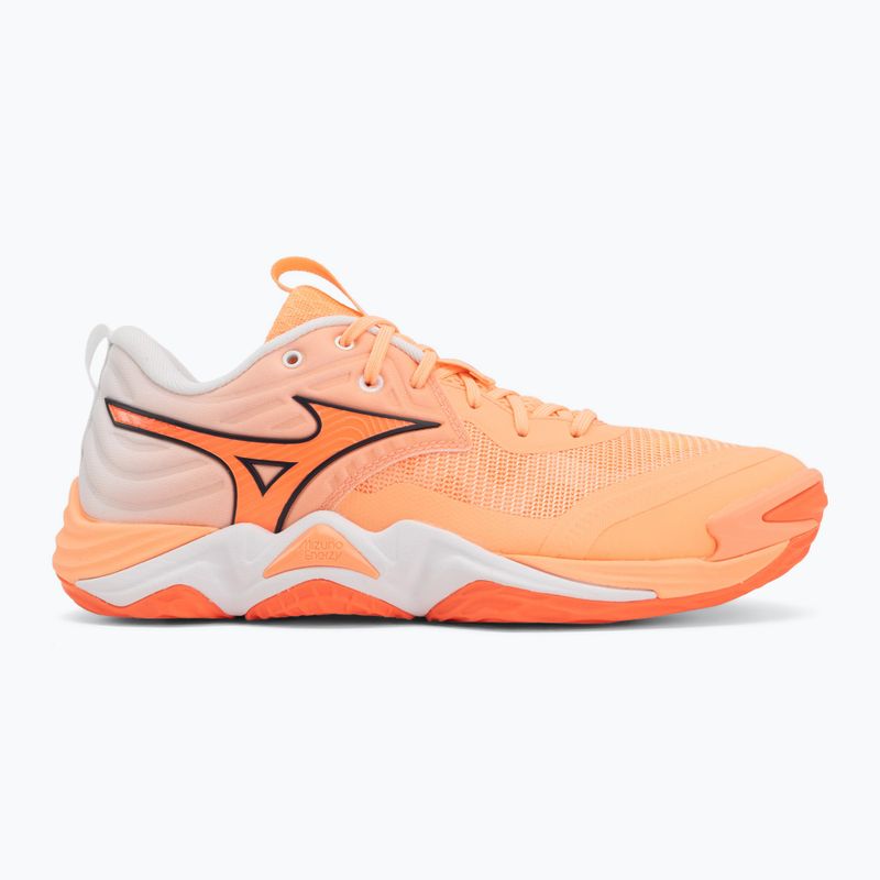 Röplabda cipő Mizuno Wave Momentum Elite flamingo coral/lava orange/white 2