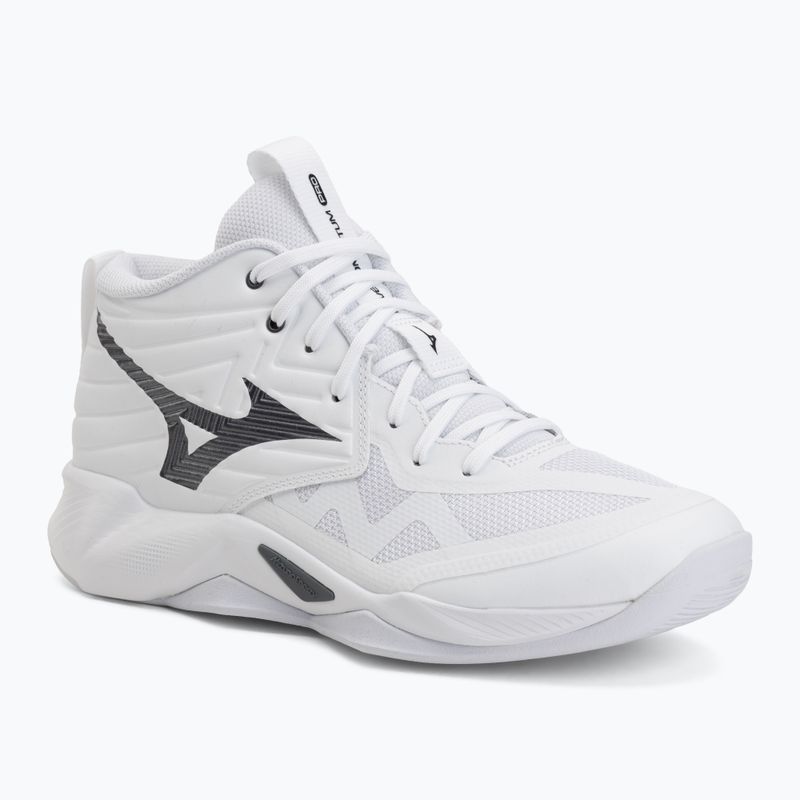 Röplabda cipő Mizuno Wave Momentum Pro Mid white/metallic gray/black