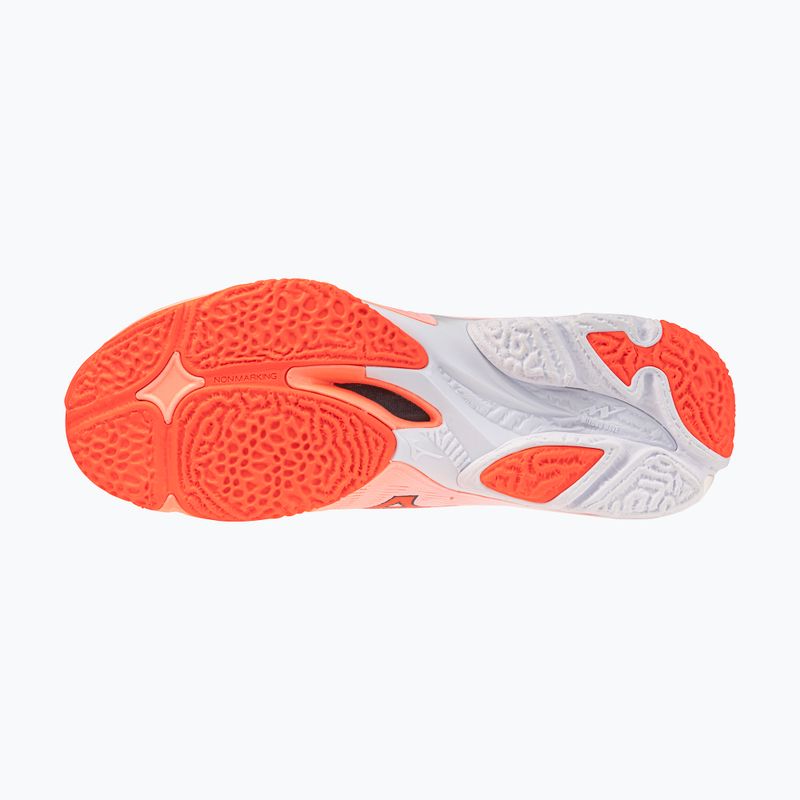 Röplabda cipő Mizuno Wave Lightning Elite flamingo coral/lava orange/white 4