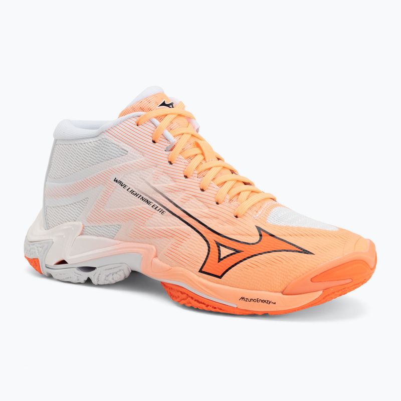 Röplabda cipő Mizuno Wave Lightning Elite Mid Flamingo Coral/Lava Orange/White