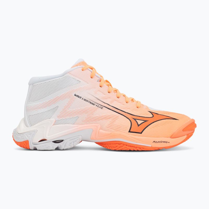 Röplabda cipő Mizuno Wave Lightning Elite Mid Flamingo Coral/Lava Orange/White 2