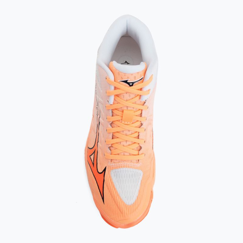 Röplabda cipő Mizuno Wave Lightning Elite Mid Flamingo Coral/Lava Orange/White 5