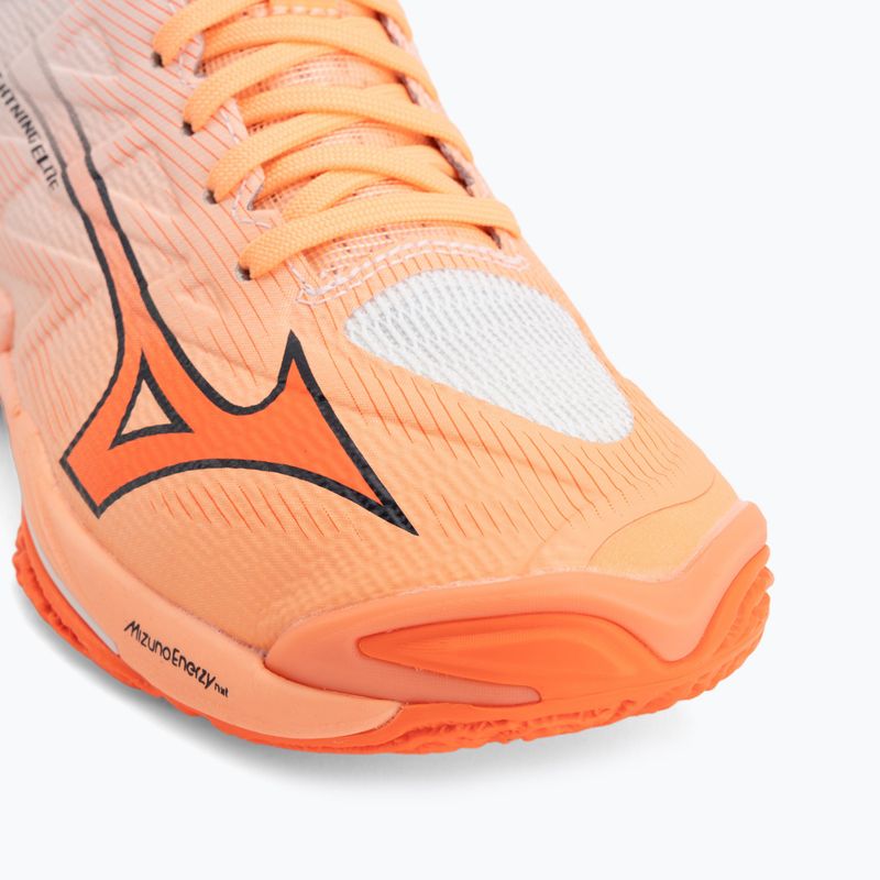 Röplabda cipő Mizuno Wave Lightning Elite Mid Flamingo Coral/Lava Orange/White 7