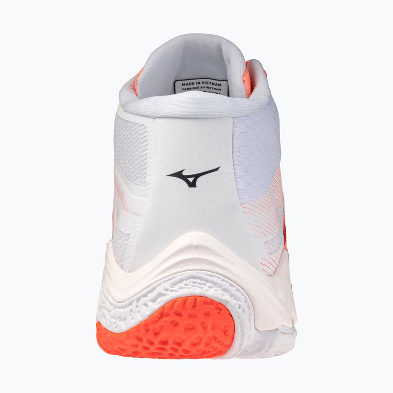 Röplabda cipő Mizuno Wave Lightning Elite Mid Flamingo Coral/Lava Orange/White 3