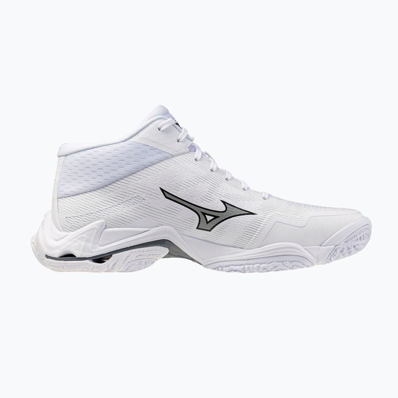 Röplabda cipő Mizuno Wave Lightning Elite Mid White/Ultimate Gray/Black 2