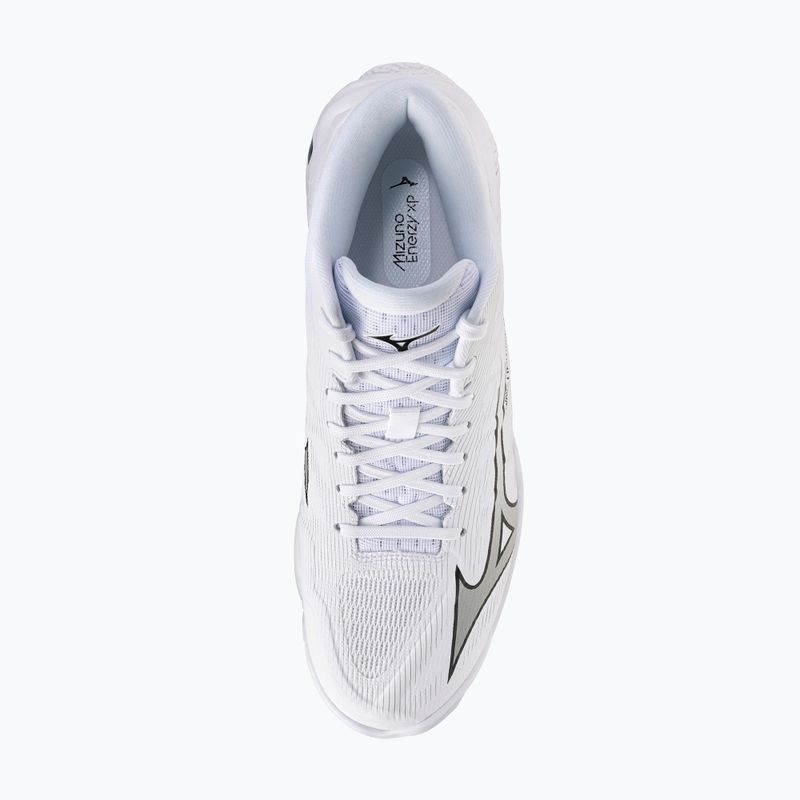 Röplabda cipő Mizuno Wave Lightning Elite Mid White/Ultimate Gray/Black 5