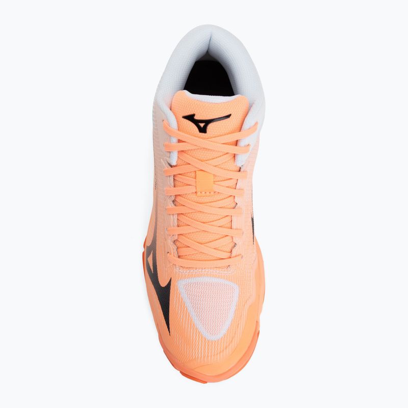 Röplabda cipő Mizuno Wave Lightning Pro Mid flamingo coral/carbon/white 5