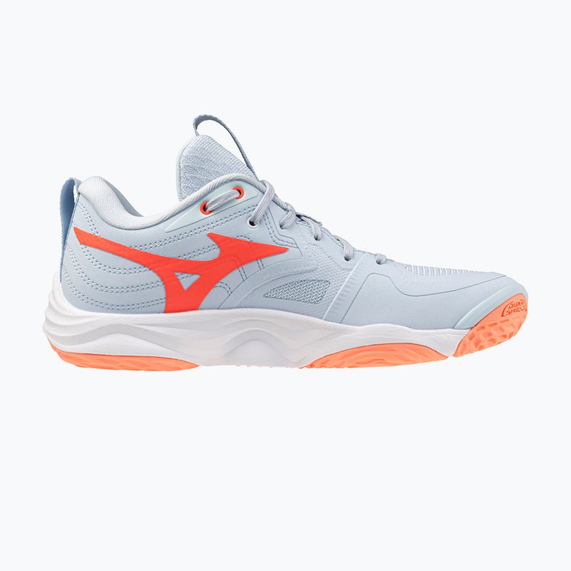 Női röplabda cipő Mizuno Wave Momentum Elite blue finch/white/lava orange 2