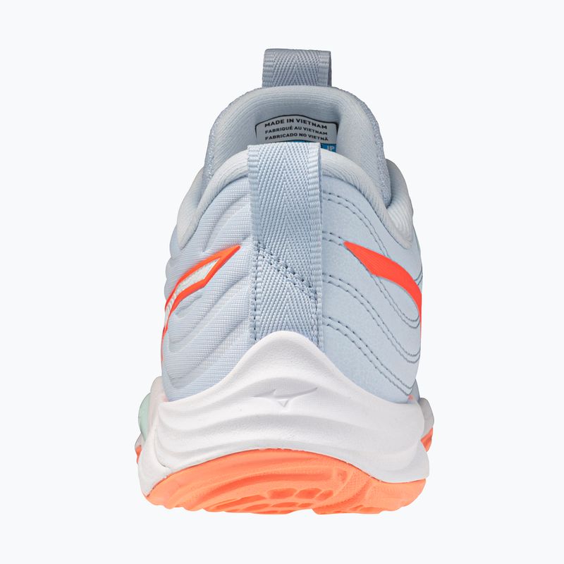 Női röplabda cipő Mizuno Wave Momentum Elite blue finch/white/lava orange 3