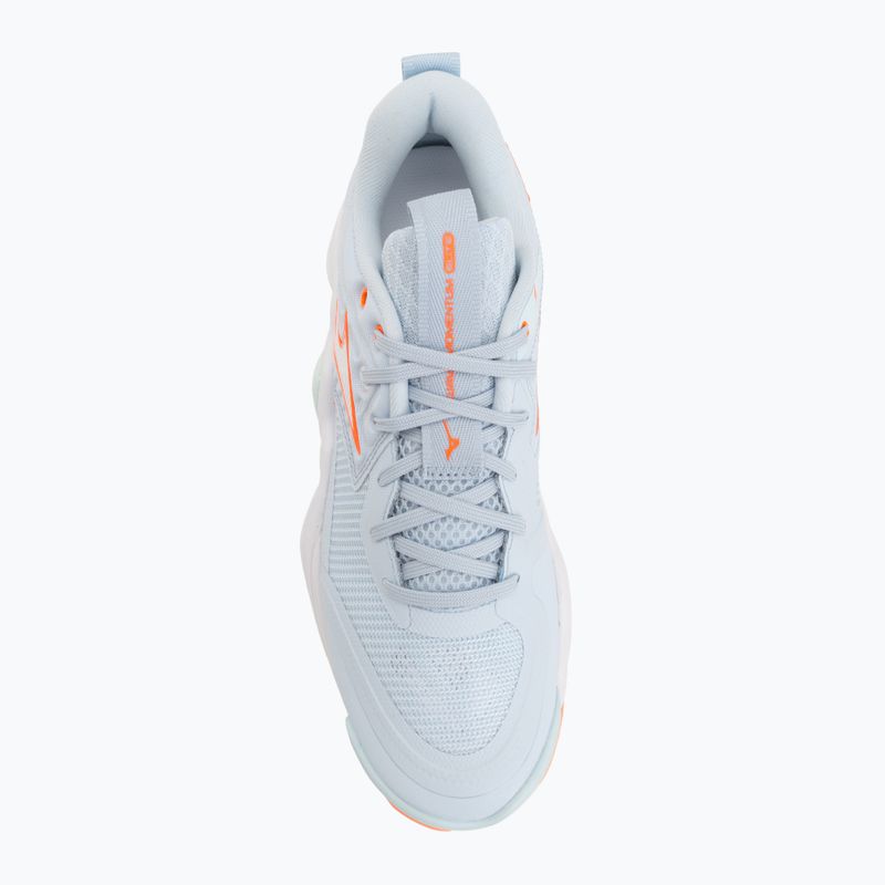 Női röplabda cipő Mizuno Wave Momentum Elite blue finch/white/lava orange 5