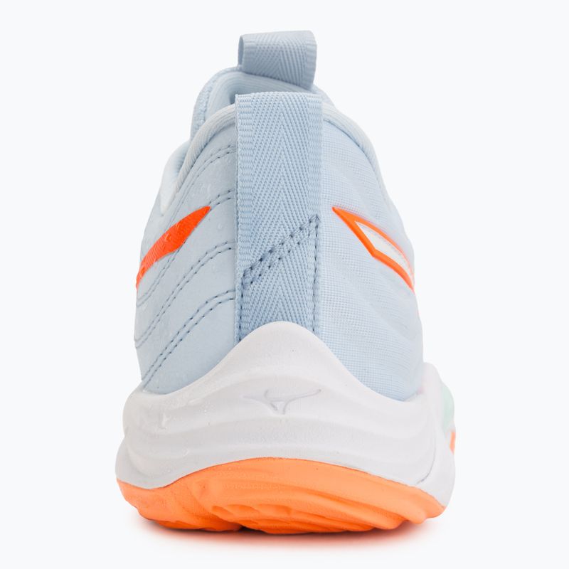Női röplabda cipő Mizuno Wave Momentum Elite blue finch/white/lava orange 6