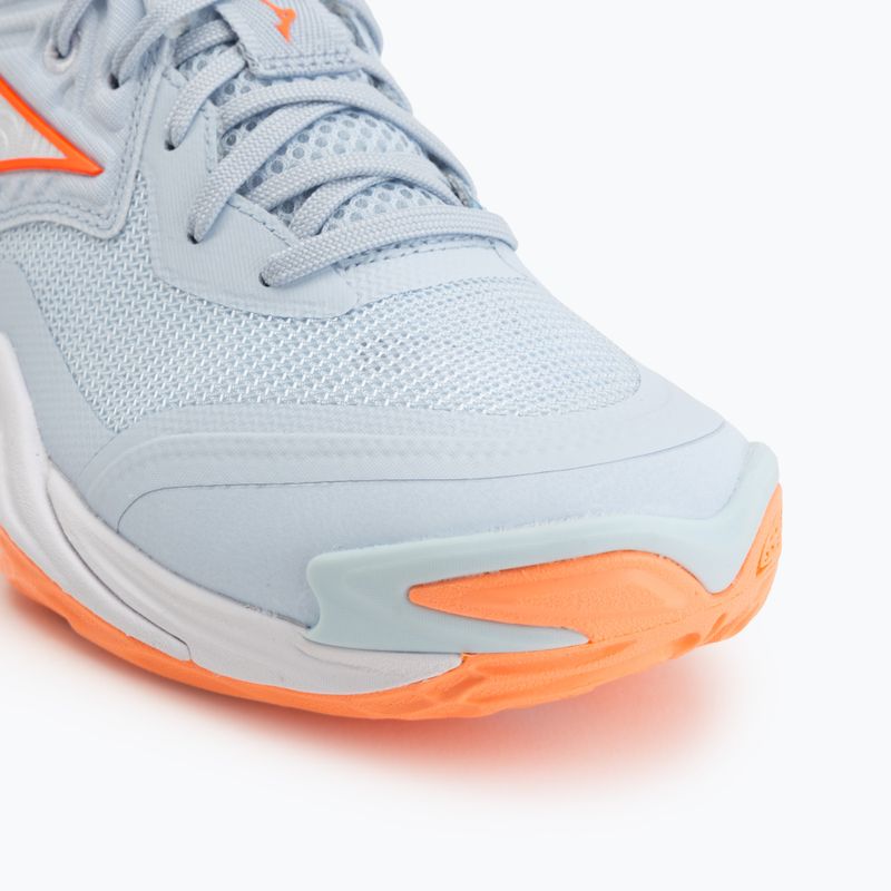 Női röplabda cipő Mizuno Wave Momentum Elite blue finch/white/lava orange 7