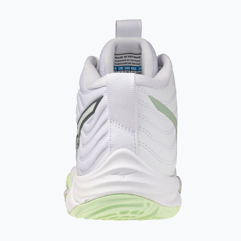 Női röplabda cipő Mizuno Wave Momentum Elite Mid white/balsam green/ambrosia 3