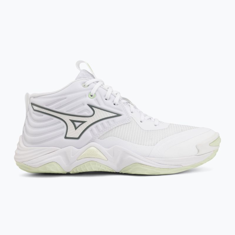 Női röplabda cipő Mizuno Wave Momentum Elite Mid white/balsam green/ambrosia 2