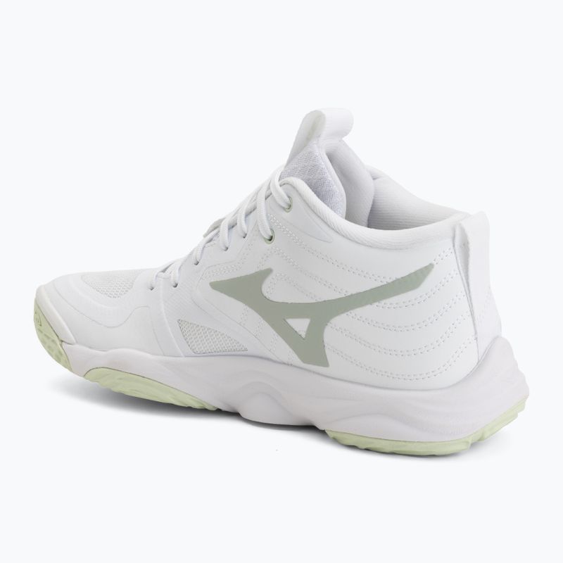 Női röplabda cipő Mizuno Wave Momentum Elite Mid white/balsam green/ambrosia 3