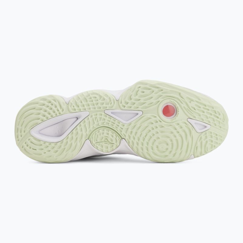 Női röplabda cipő Mizuno Wave Momentum Elite Mid white/balsam green/ambrosia 4