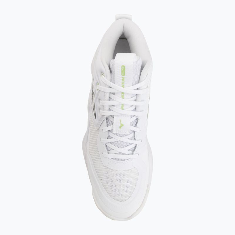 Női röplabda cipő Mizuno Wave Momentum Elite Mid white/balsam green/ambrosia 5