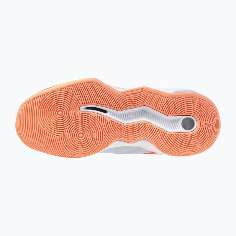Női röplabda cipő Mizuno Wave Momentum Pro blue finch/lava orange/flamingo coral 4