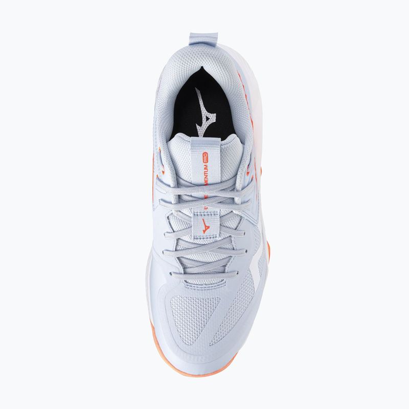 Női röplabda cipő Mizuno Wave Momentum Pro blue finch/lava orange/flamingo coral 5