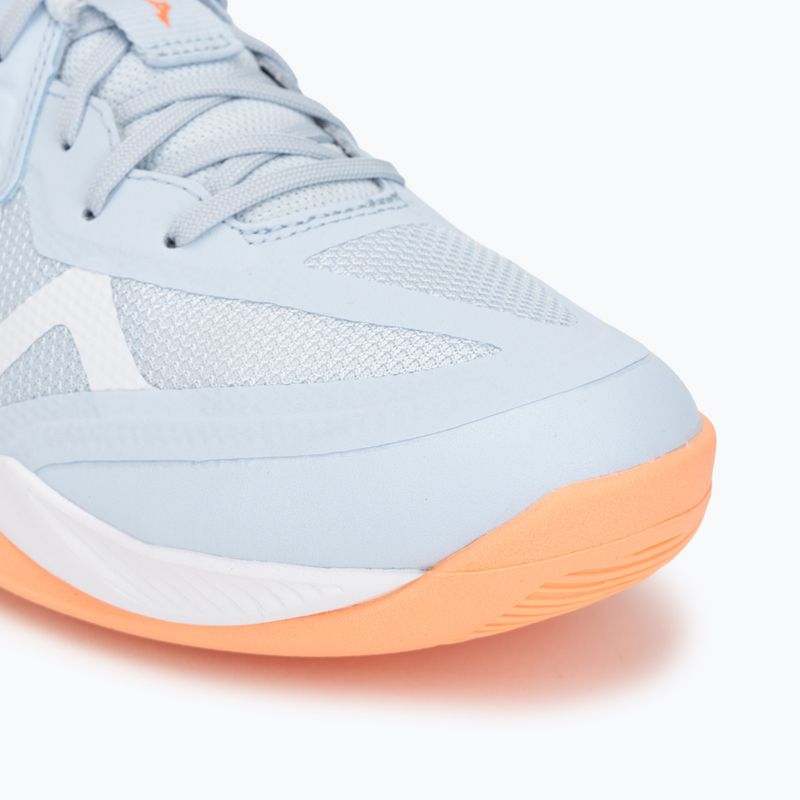 Női röplabda cipő Mizuno Wave Momentum Pro blue finch/lava orange/flamingo coral 7