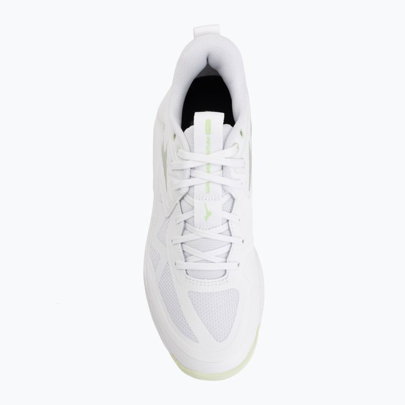 Női röplabda cipő Mizuno Wave Momentum Pro white/aqua gray/ambrosia 5