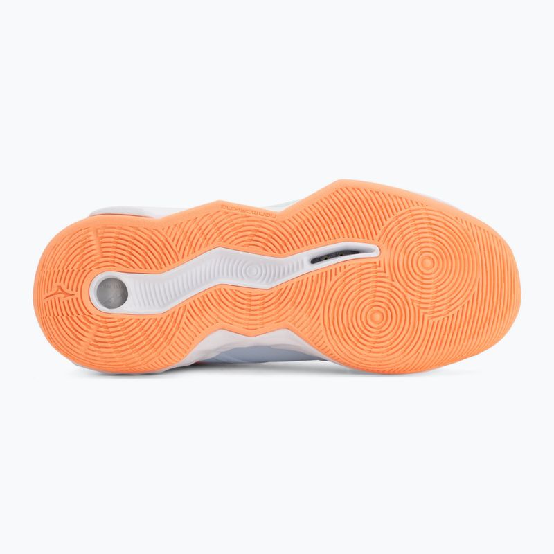 Női röplabda cipő Mizuno Wave Momentum Pro Mid blue finch/lava orange/flamingo coral 4