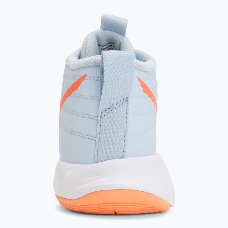 Női röplabda cipő Mizuno Wave Momentum Pro Mid blue finch/lava orange/flamingo coral 6