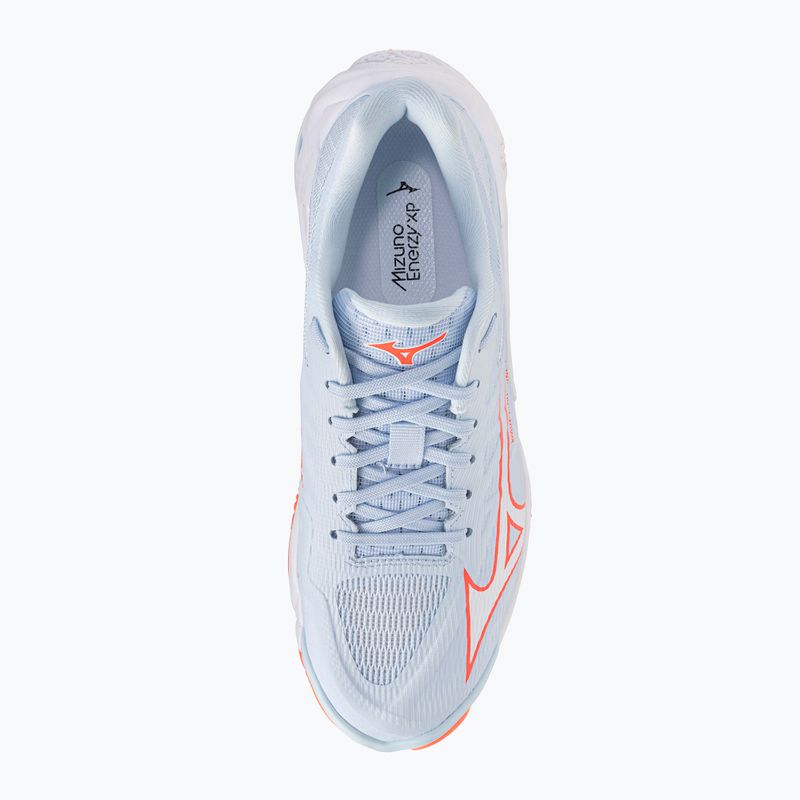 Női röplabda cipő Mizuno Wave Lightning Elite blue finch/white/lava orange 5