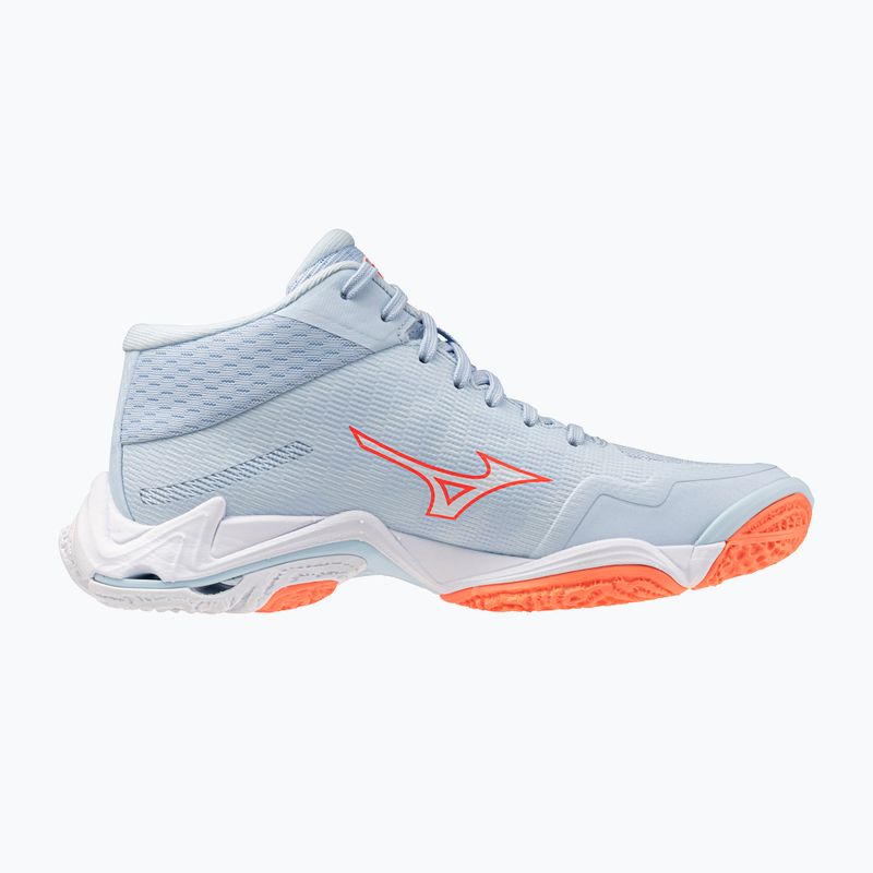Női röplabda cipő Mizuno Wave Lightning Elite Mid blue finch/whitelava orange 2