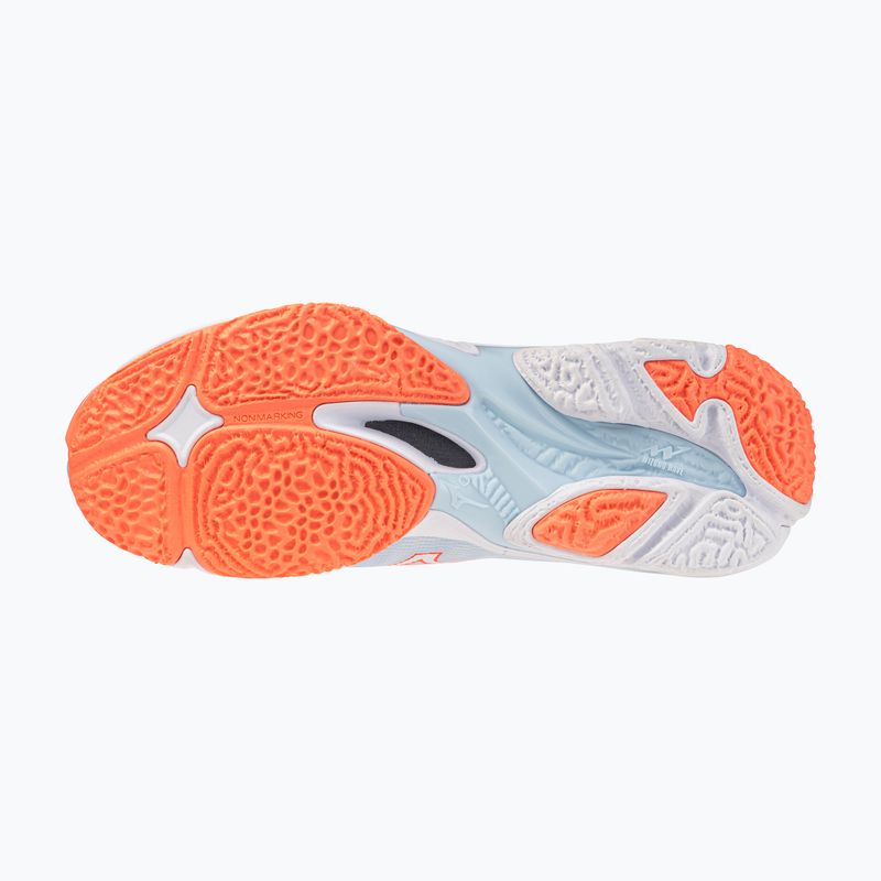 Női röplabda cipő Mizuno Wave Lightning Elite Mid blue finch/whitelava orange 4