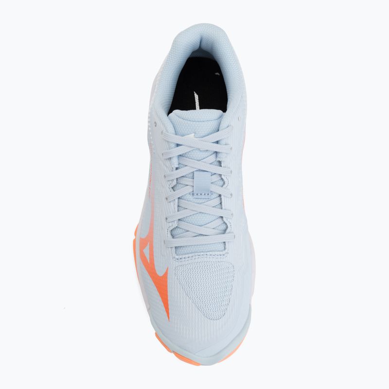 Női röplabda cipő Mizuno Wave Lightning Pro blue finch/lava orange/flamingo coral 5