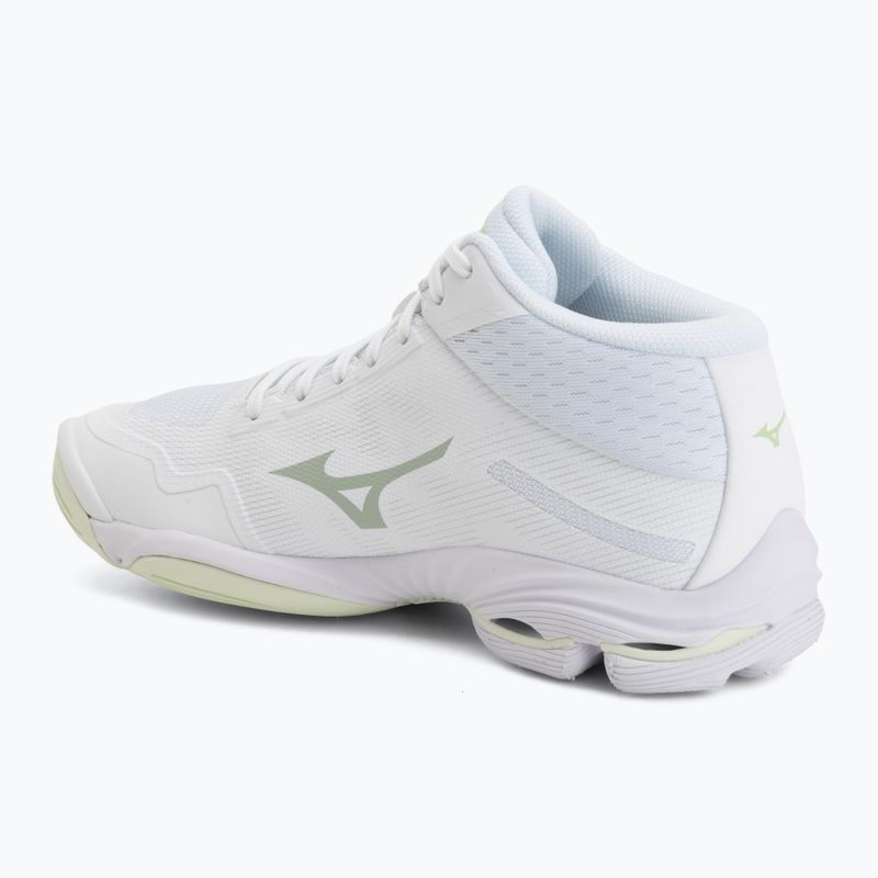 Női röplabda cipő Mizuno Wave Lightning Pro Mid white/aqua gray/ambrosia 3