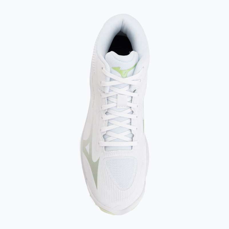 Női röplabda cipő Mizuno Wave Lightning Pro Mid white/aqua gray/ambrosia 5