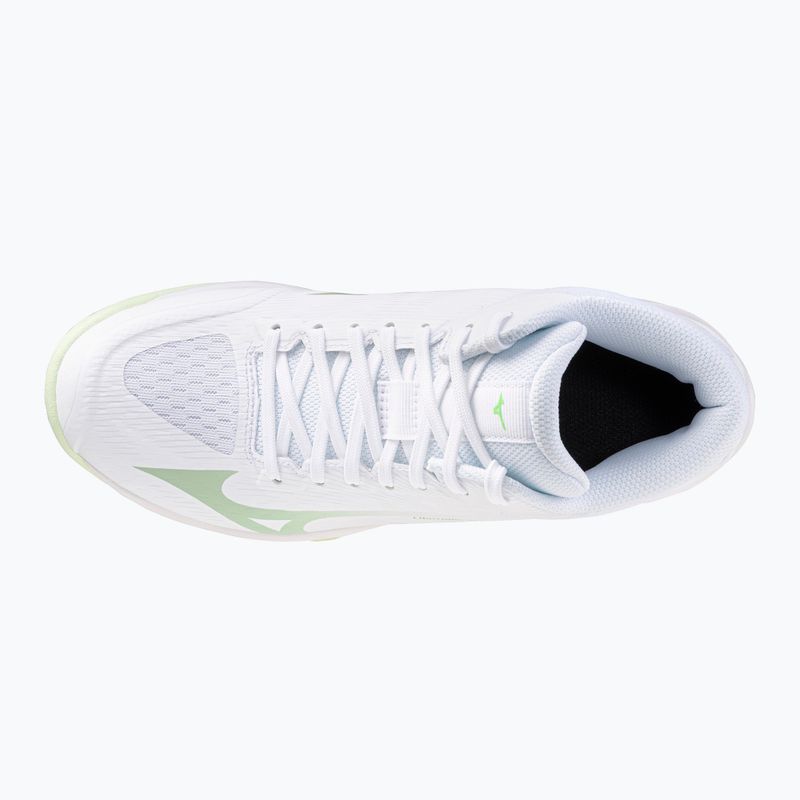 Női röplabda cipő Mizuno Lightning Select Mid white/aqua gray/ambrosia 5
