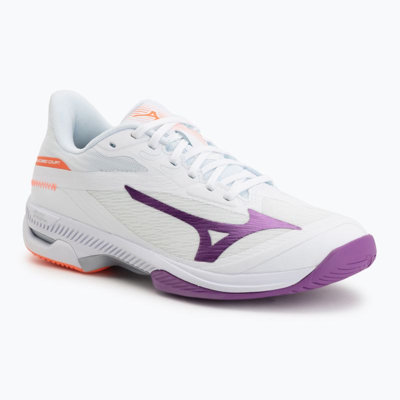 Női teniszcipő Mizuno Wave Exceed Court AC white/dahlia/lava orange