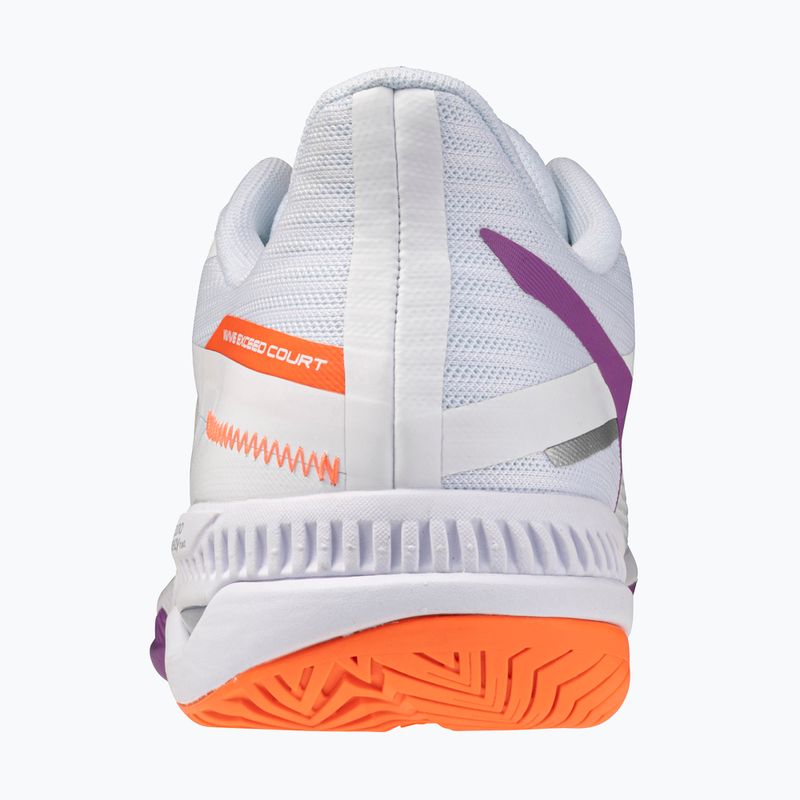 Női teniszcipő Mizuno Wave Exceed Court AC white/dahlia/lava orange 3
