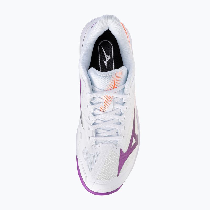 Női teniszcipő Mizuno Wave Exceed Court AC white/dahlia/lava orange 5
