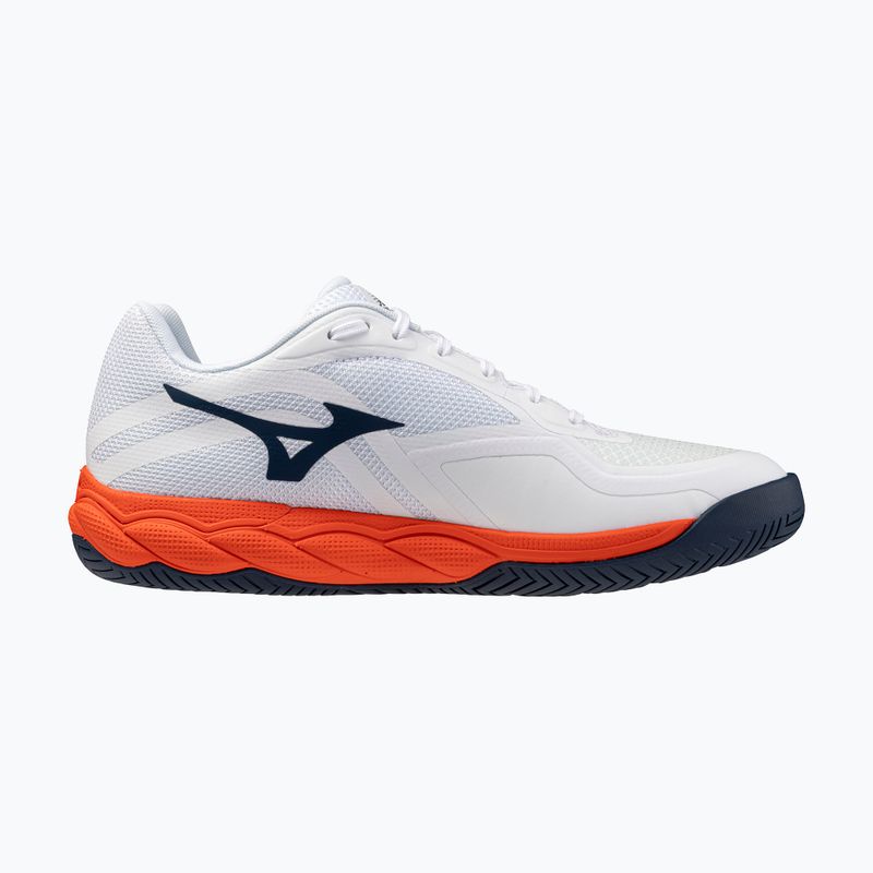 Férfi teniszcipő Mizuno Wave Enforce Court 2 AC white/insignia blue/orange 2