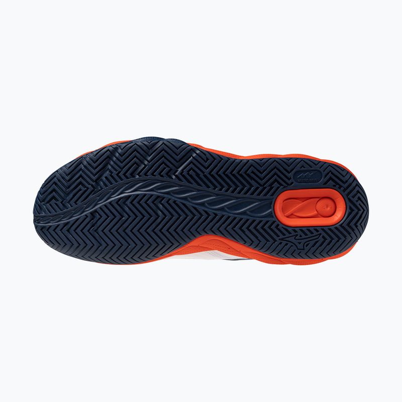 Férfi teniszcipő Mizuno Wave Enforce Court 2 AC white/insignia blue/orange 4