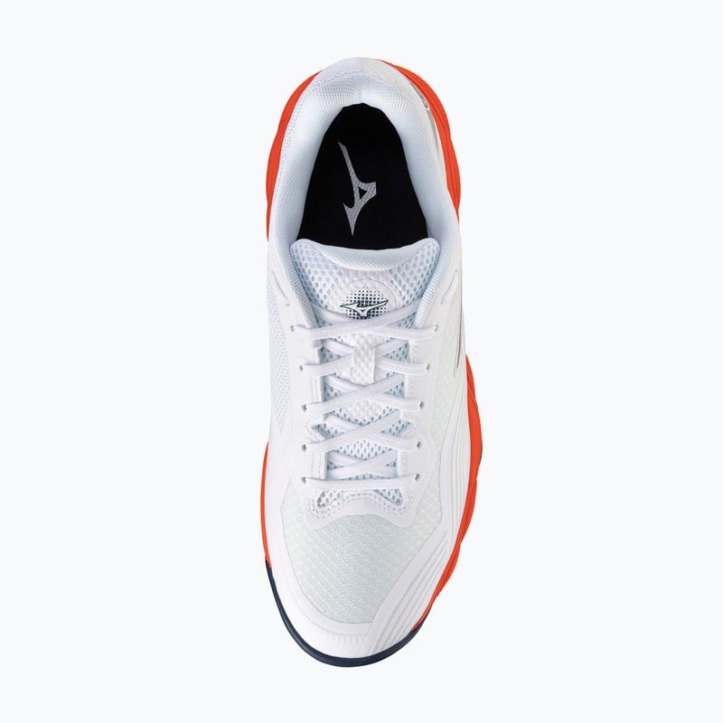 Férfi teniszcipő Mizuno Wave Enforce Court 2 AC white/insignia blue/orange 5