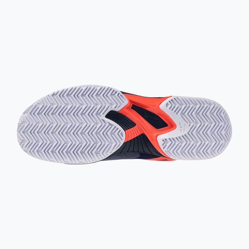 Férfi teniszcipő Mizuno Wave Exceed Court CC beacon blue/lava orange/white 4