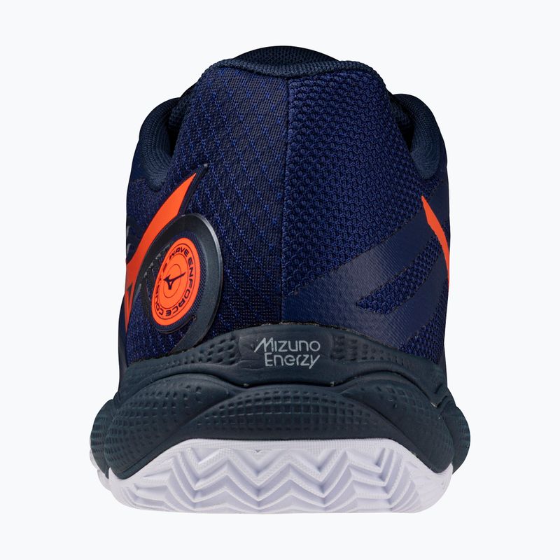 Férfi teniszcipő Mizuno Wave Enforce Court 2 CC beacon blue/lava orange/white 3
