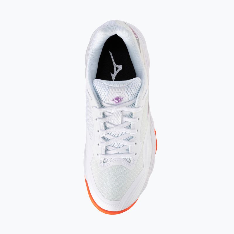 Női teniszcipő Mizuno Wave Enforce Court 2 CC white/dahlia/sunstone 5