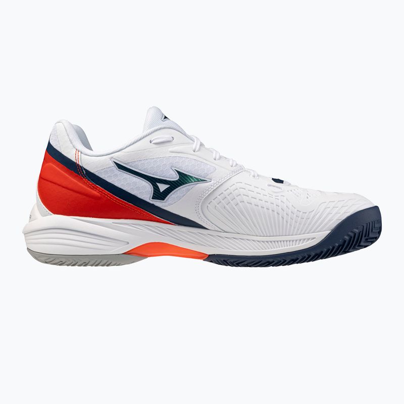 Férfi teniszcipő Mizuno Neo Ace CC white/insignia blue/orange 2