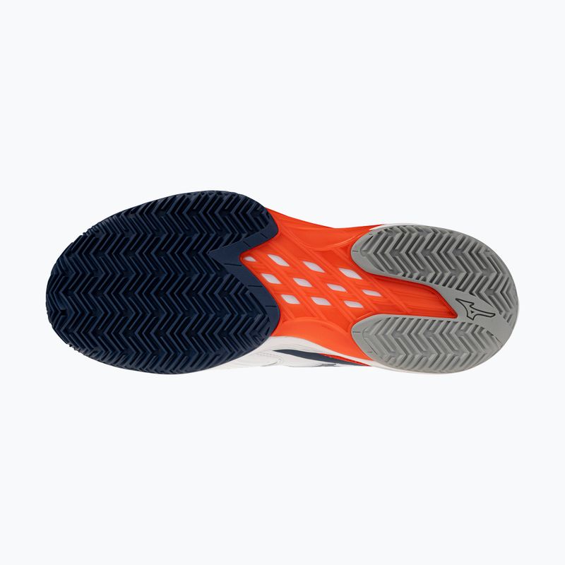 Férfi teniszcipő Mizuno Neo Ace CC white/insignia blue/orange 4