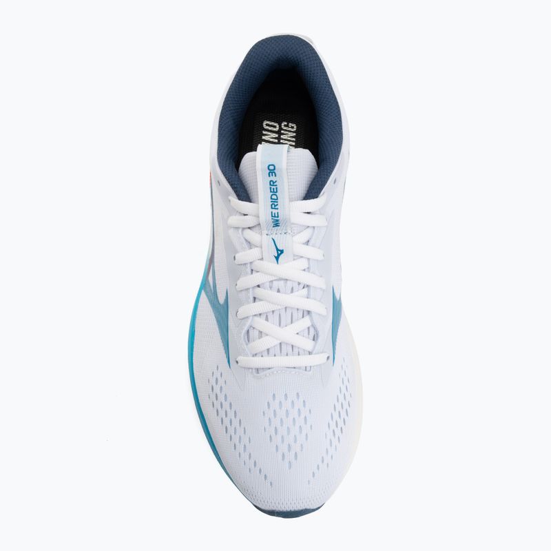 Férfi futócipők Mizuno Wave Rider 30 white/blue jewel/orange 5