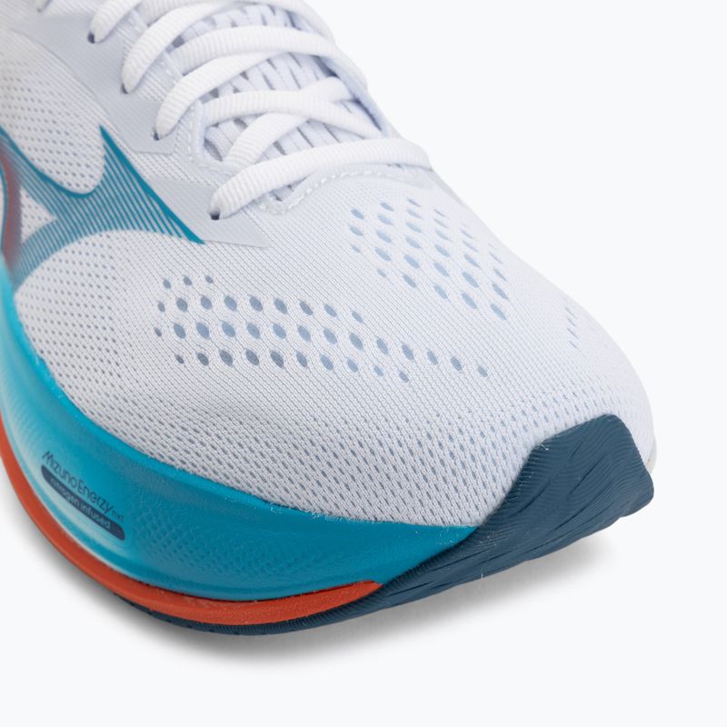Férfi futócipők Mizuno Wave Rider 30 white/blue jewel/orange 7